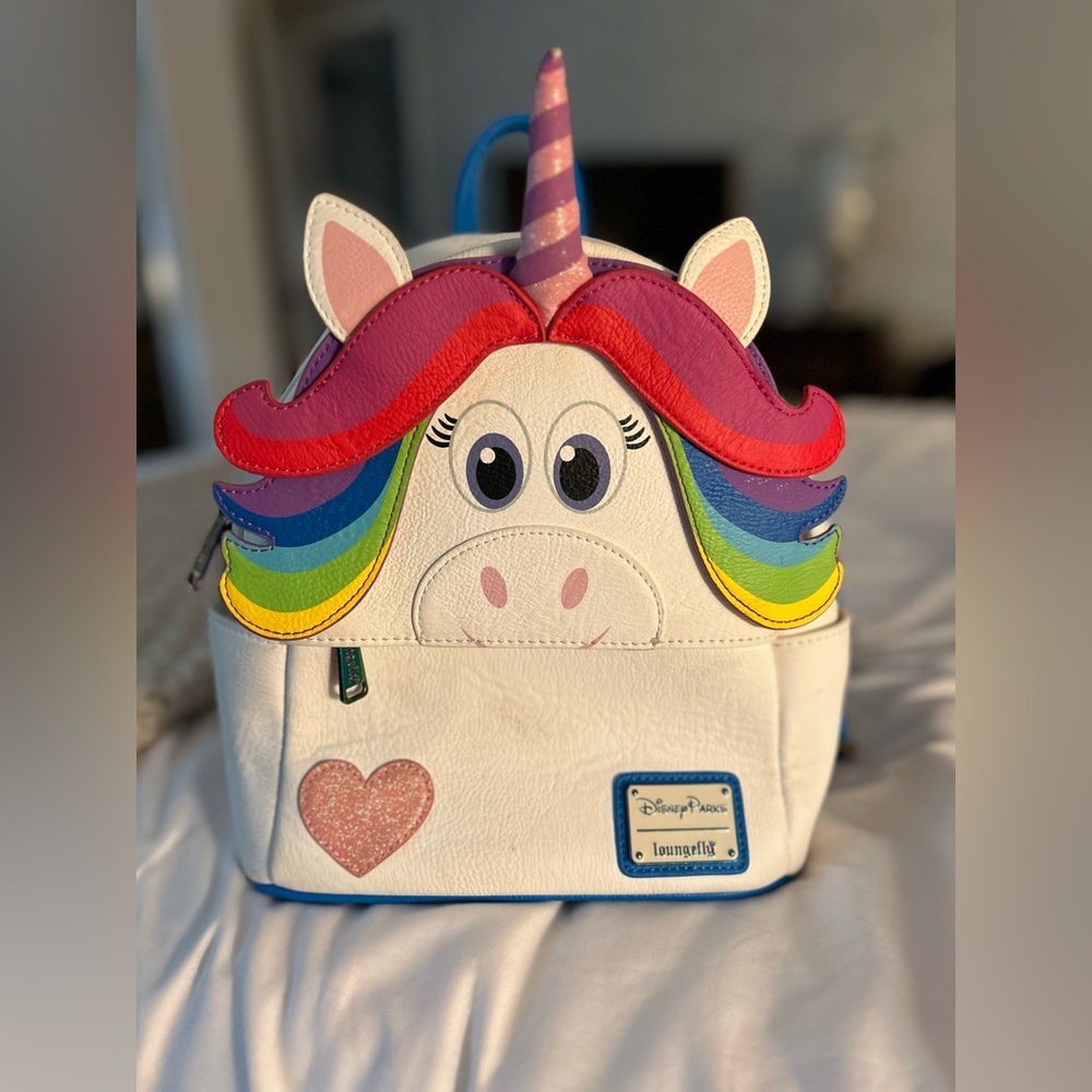Loungefly Disney Pixar Rainbow Unicorn leather Backpack